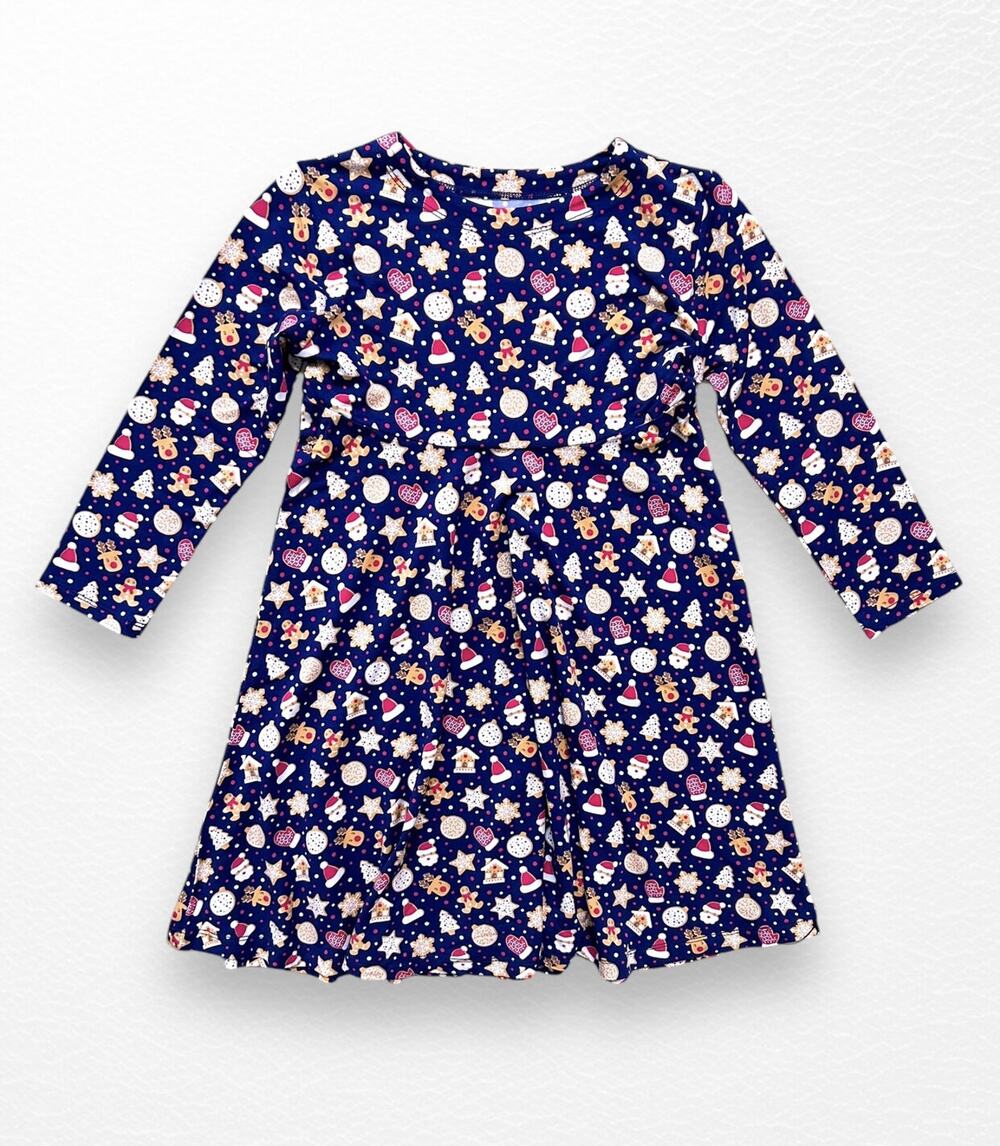 NWT Sweet Bamboo Christmas Cookies Twirl Dress, Size 6